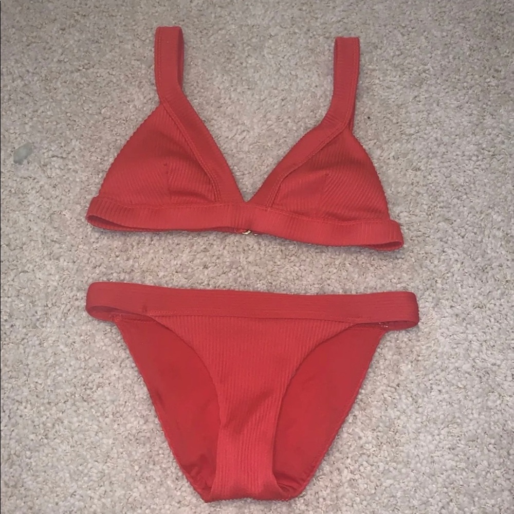 Hollister bikini set red